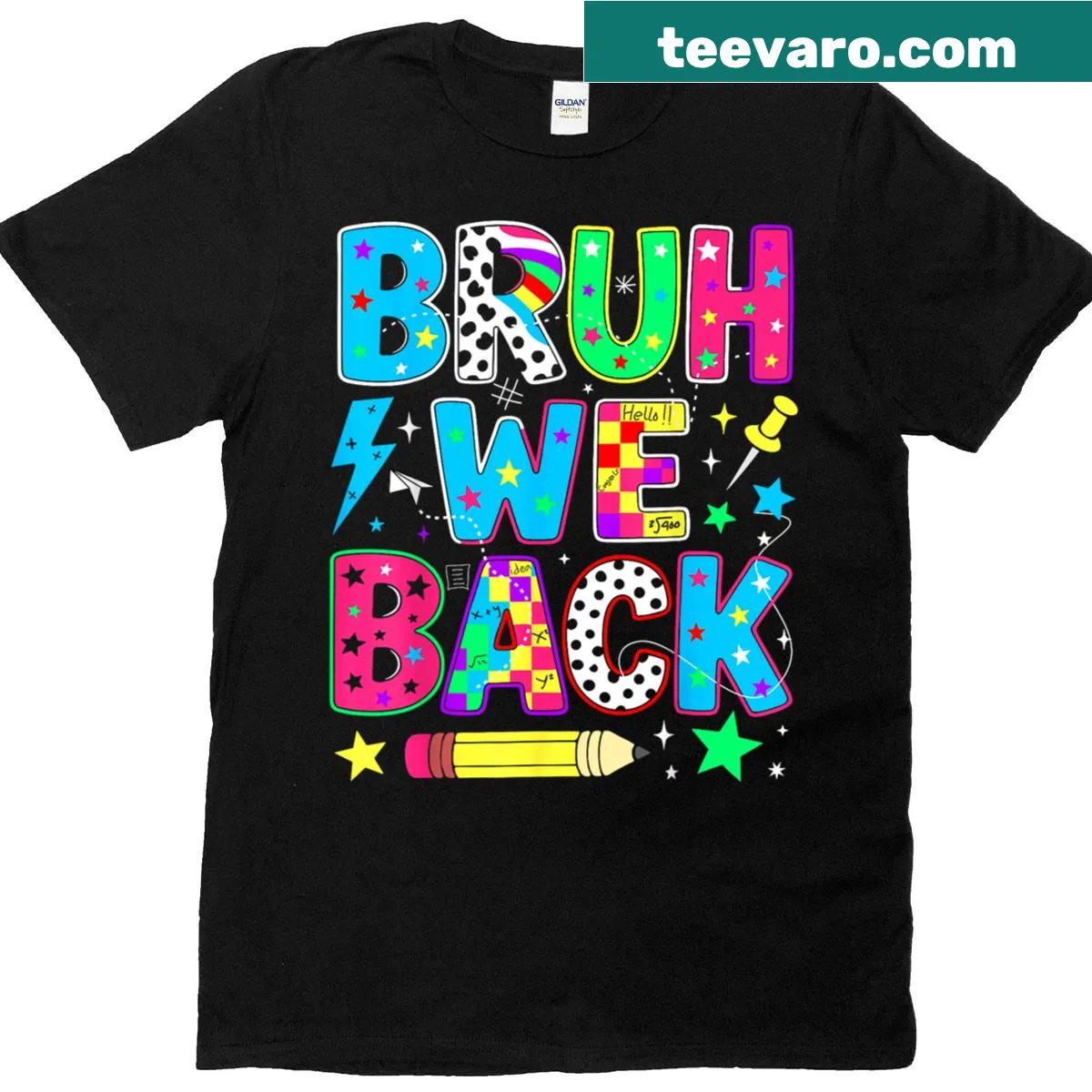 Funny back-to-school T-shirt with humorous text — on a men's t-shirt