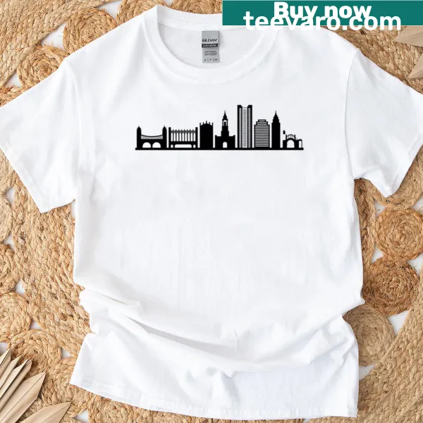 Retro collegiate style Cambridge Massachusetts sticker graphic t-shirt