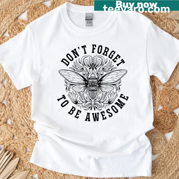 T-shirt with inspiring text and insect illustrations for entomologists