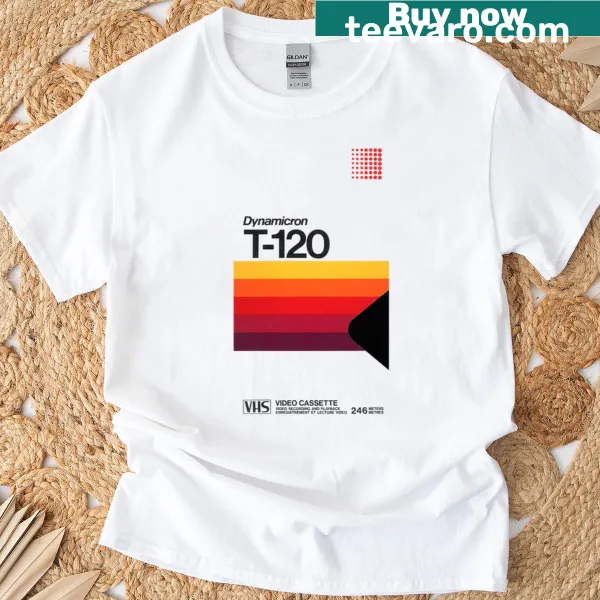 Oversized T-shirt inspired by vintage 90s VHS cover design
