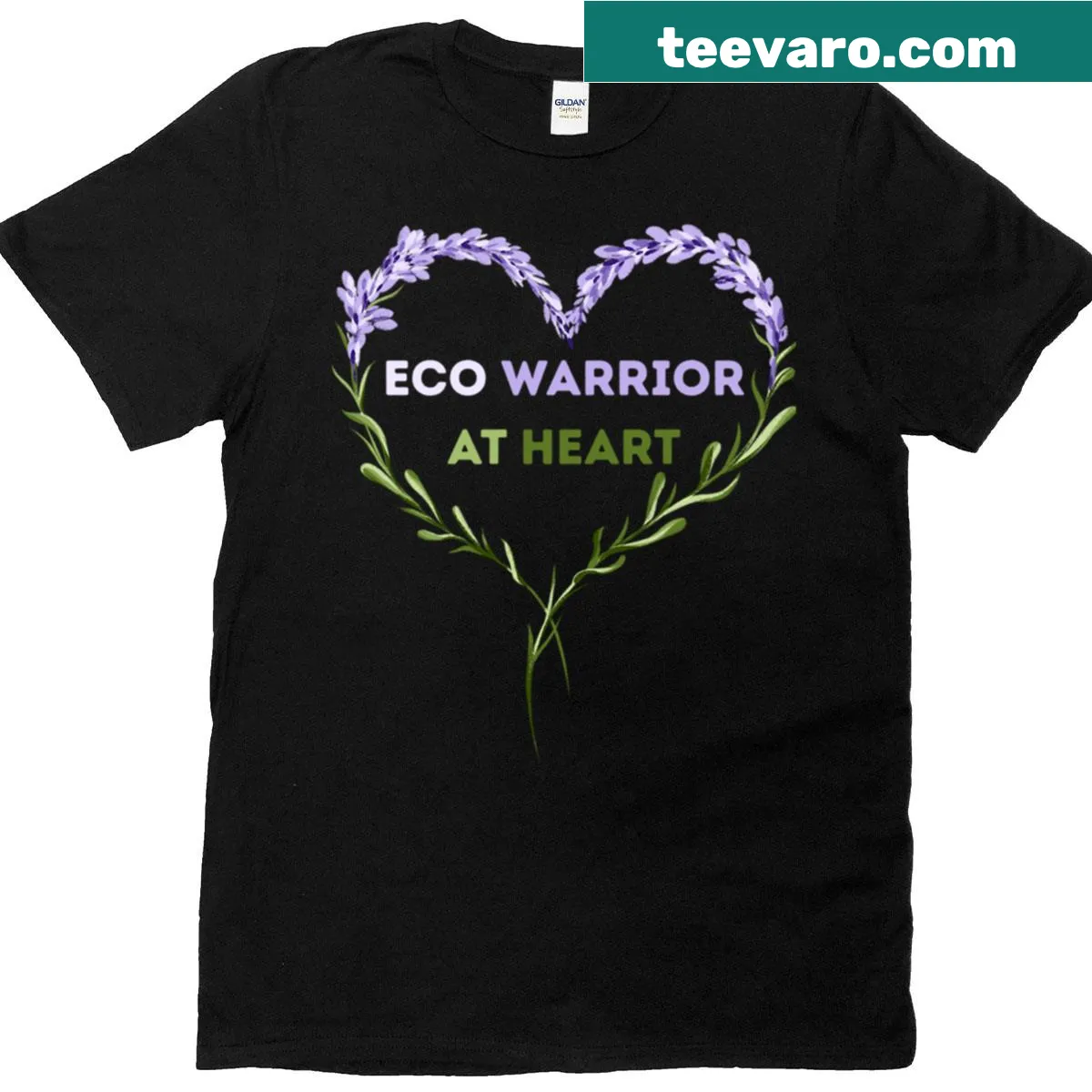 Retro nature-themed T-shirt with eco-friendly graphics — on a men's t-shirt