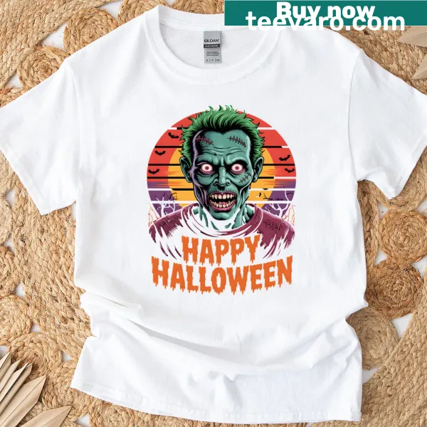 Humorous Halloween-themed graphic on T-shirt for spooky season