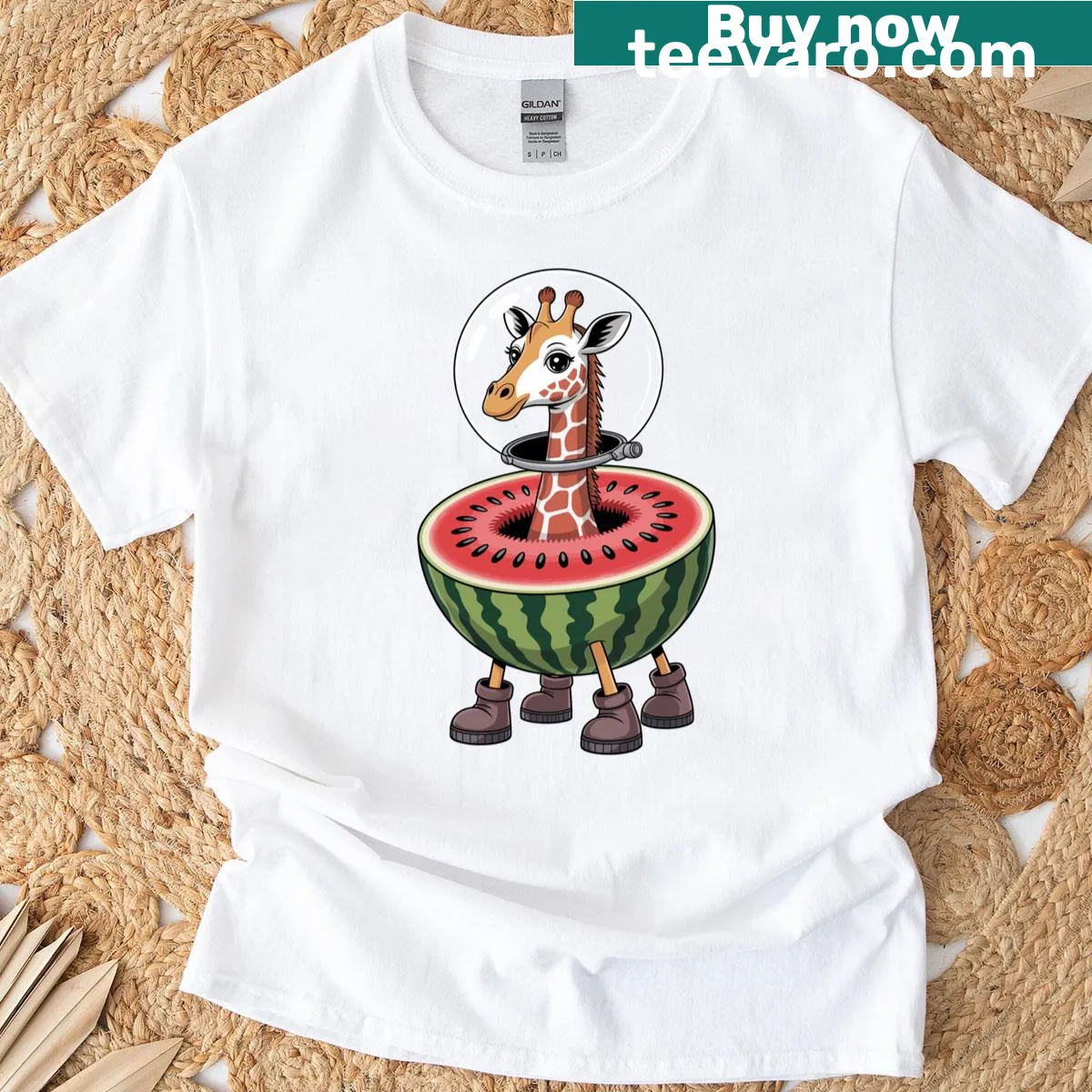 Funny Girafa Celeste meme t-shirt capturing viral internet humor — on a men's t-shirt