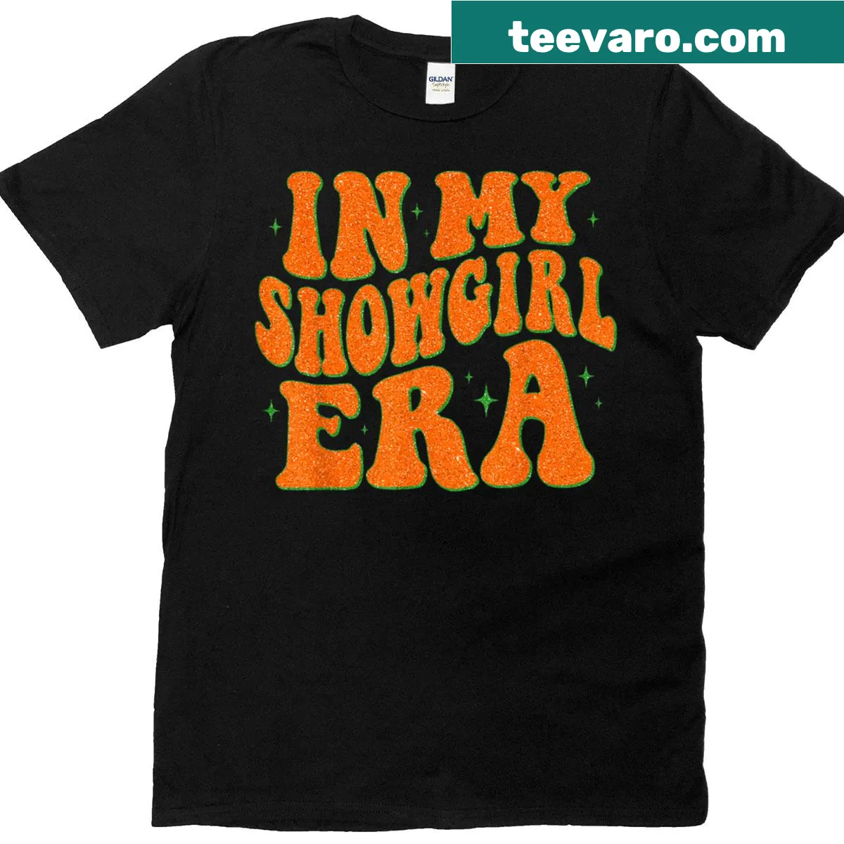 Whimsical graphic celebrating showgirl spirit — on a men's t-shirt