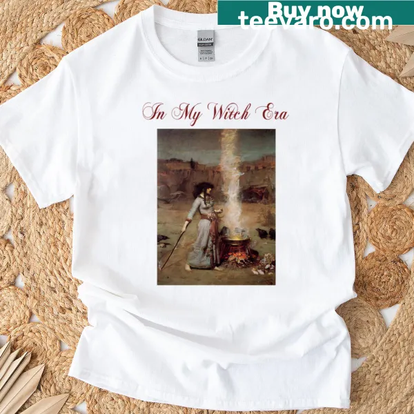 T-shirt featuring whimsical 'In My Witch Era' text