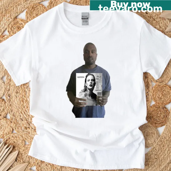 T-shirt featuring bold typography celebrating Kanye's Rep Era