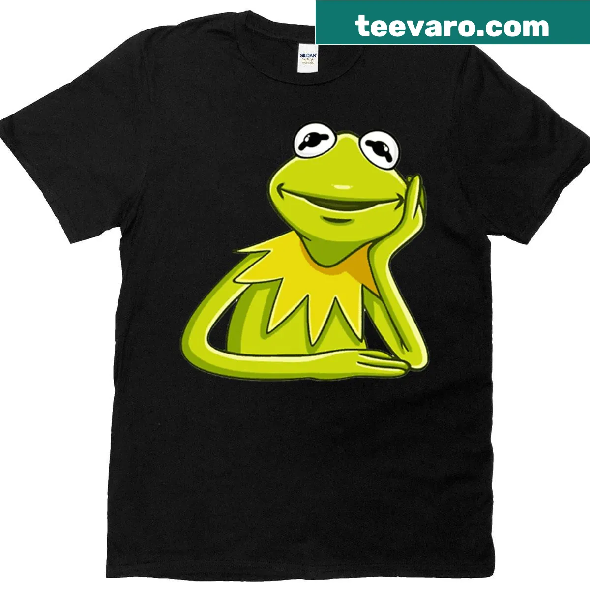 Kermit the Frog graphic on oversized t-shirt promoting relaxation — on a men's t-shirt