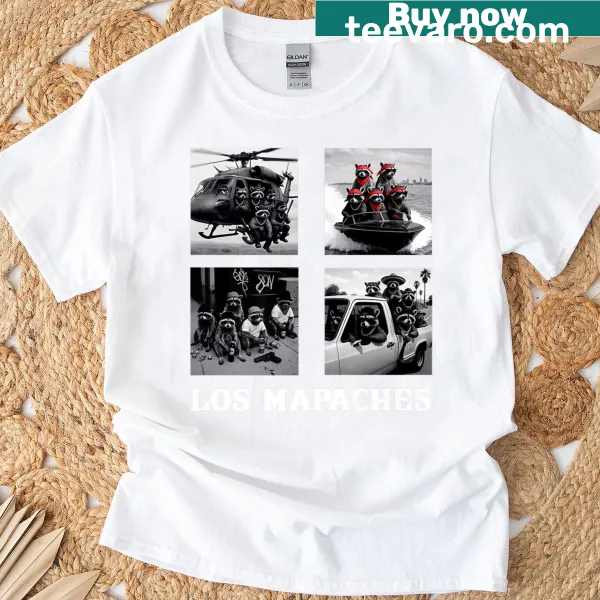 Urban humor raccoon gang meme t-shirt