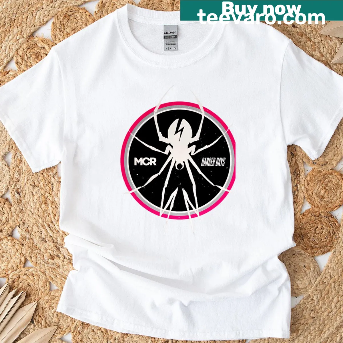 Vintage-inspired T-shirt showcasing classic graphic design — on a men's t-shirt