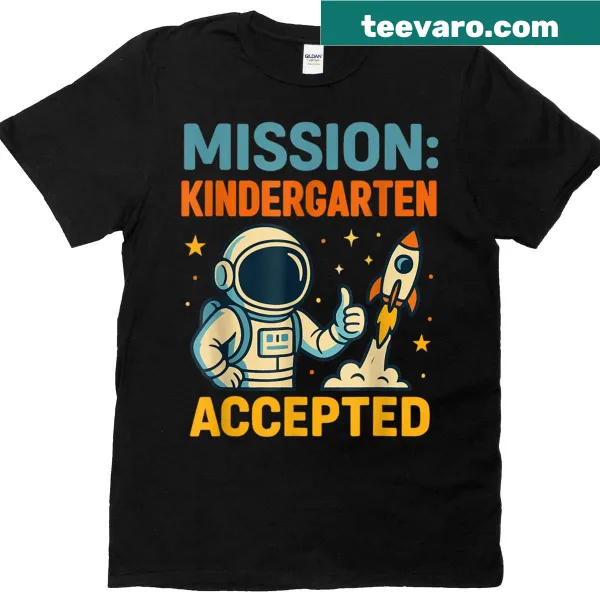Cute astronaut graphic on a back-to-school t-shirt