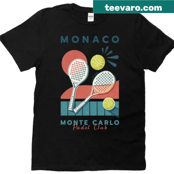 Vintage Monte Carlo Padel Club logo T-shirt