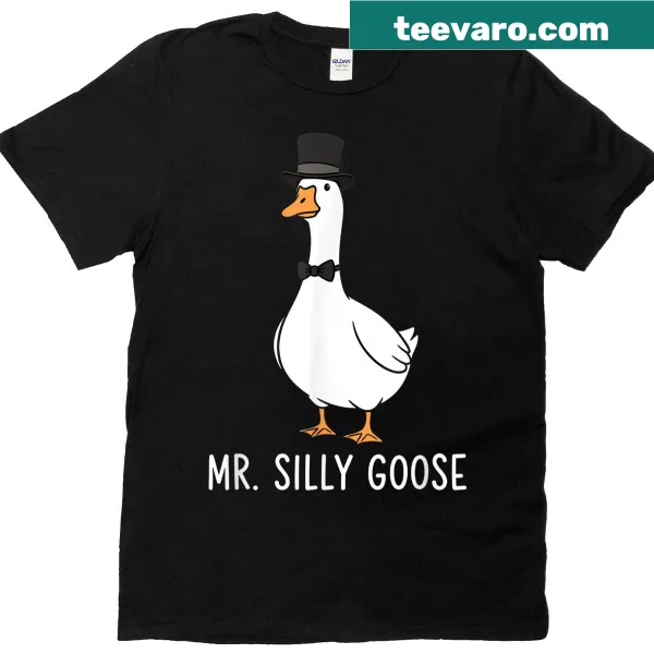 Matching couple T-shirts with 'Mr Silly Goose' design