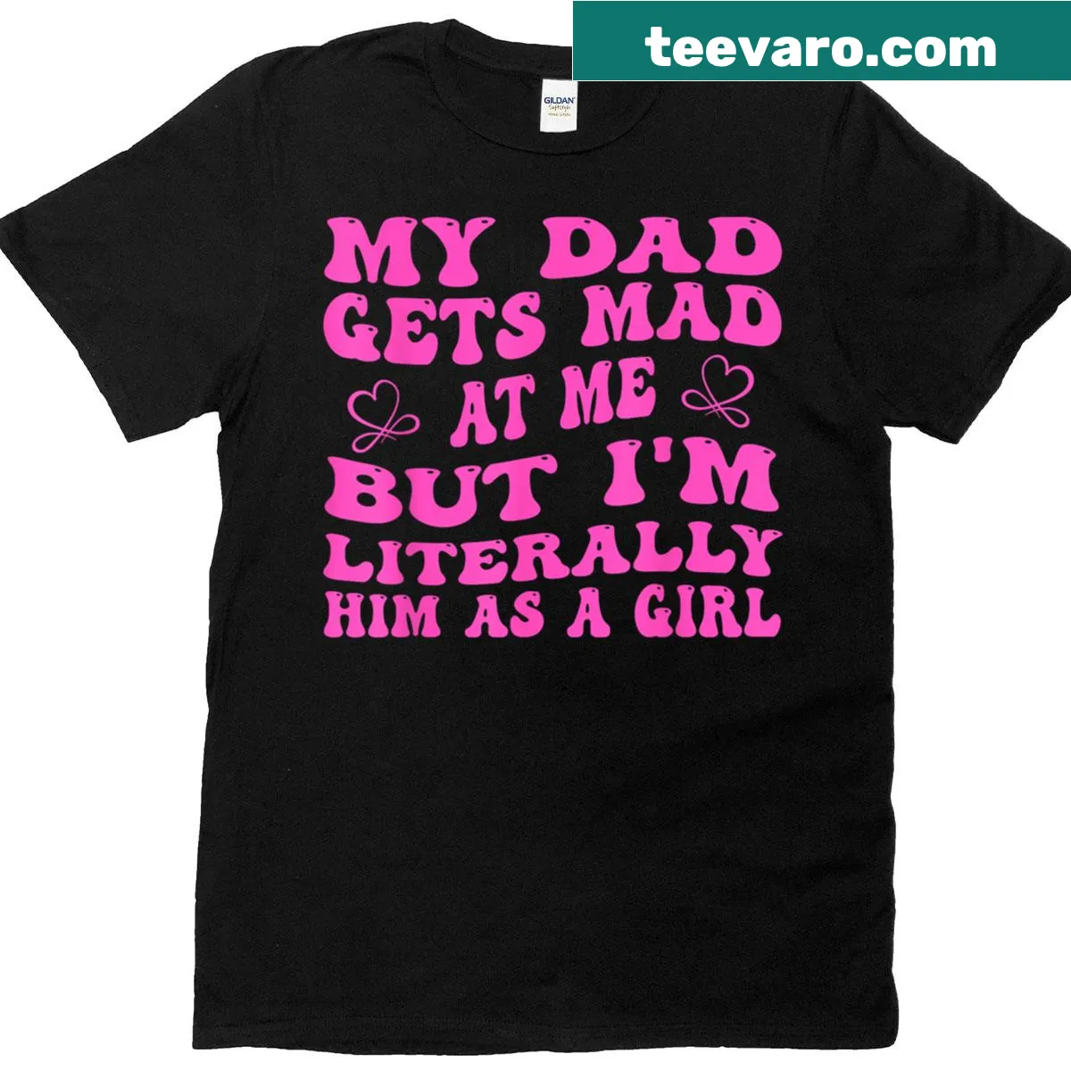 Funny T-shirt with the phrase about daughters and their dads — on a men's t-shirt