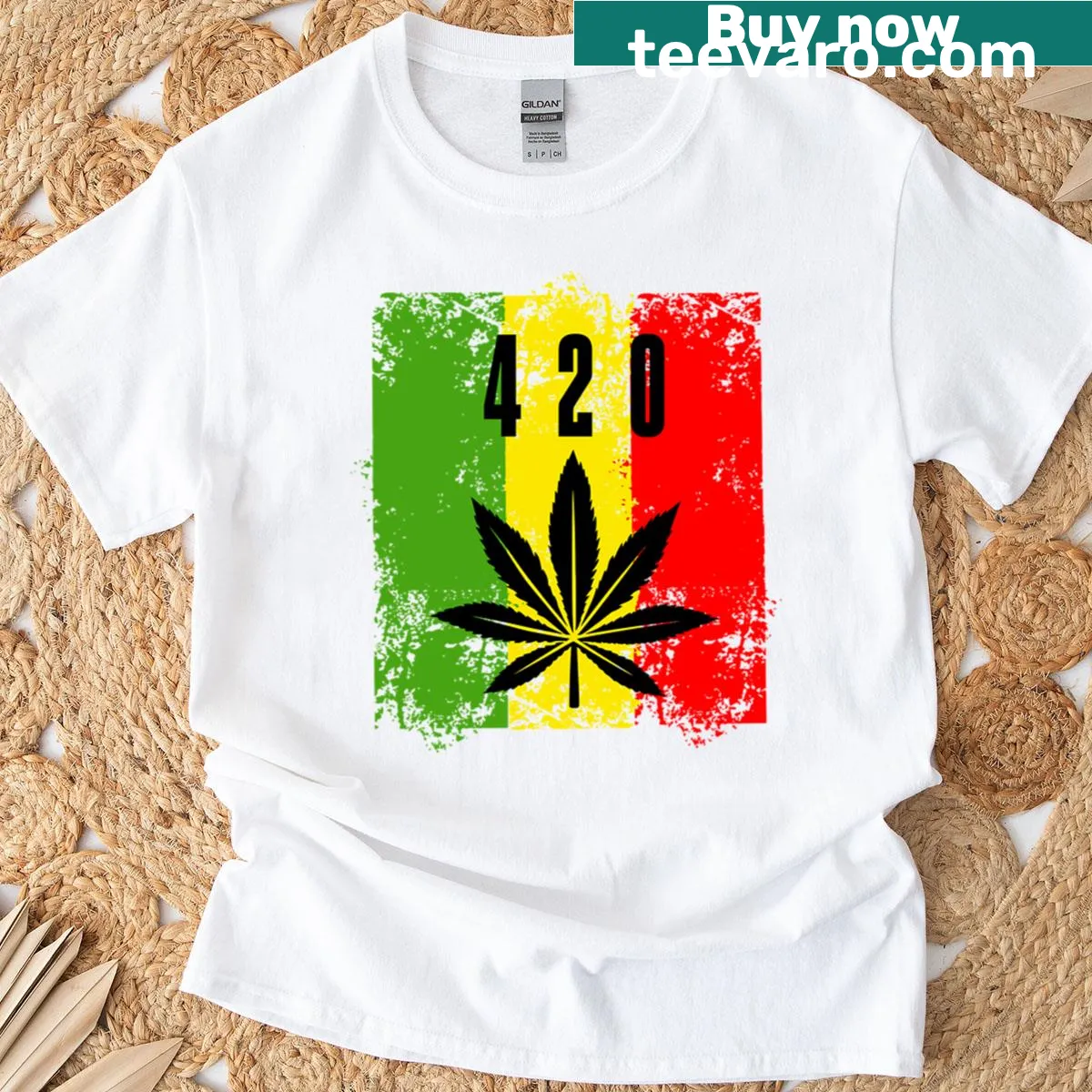 Vintage graphic tee featuring OG Kush cannabis bud — on a men's t-shirt