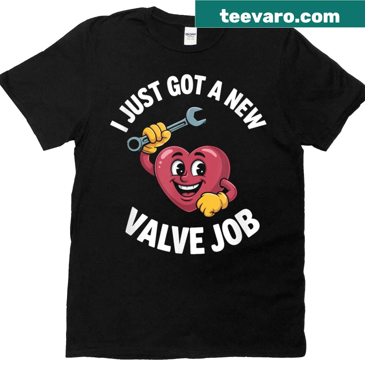 Funny Open Heart Surgery t-shirt with humorous graphic — on a men's t-shirt