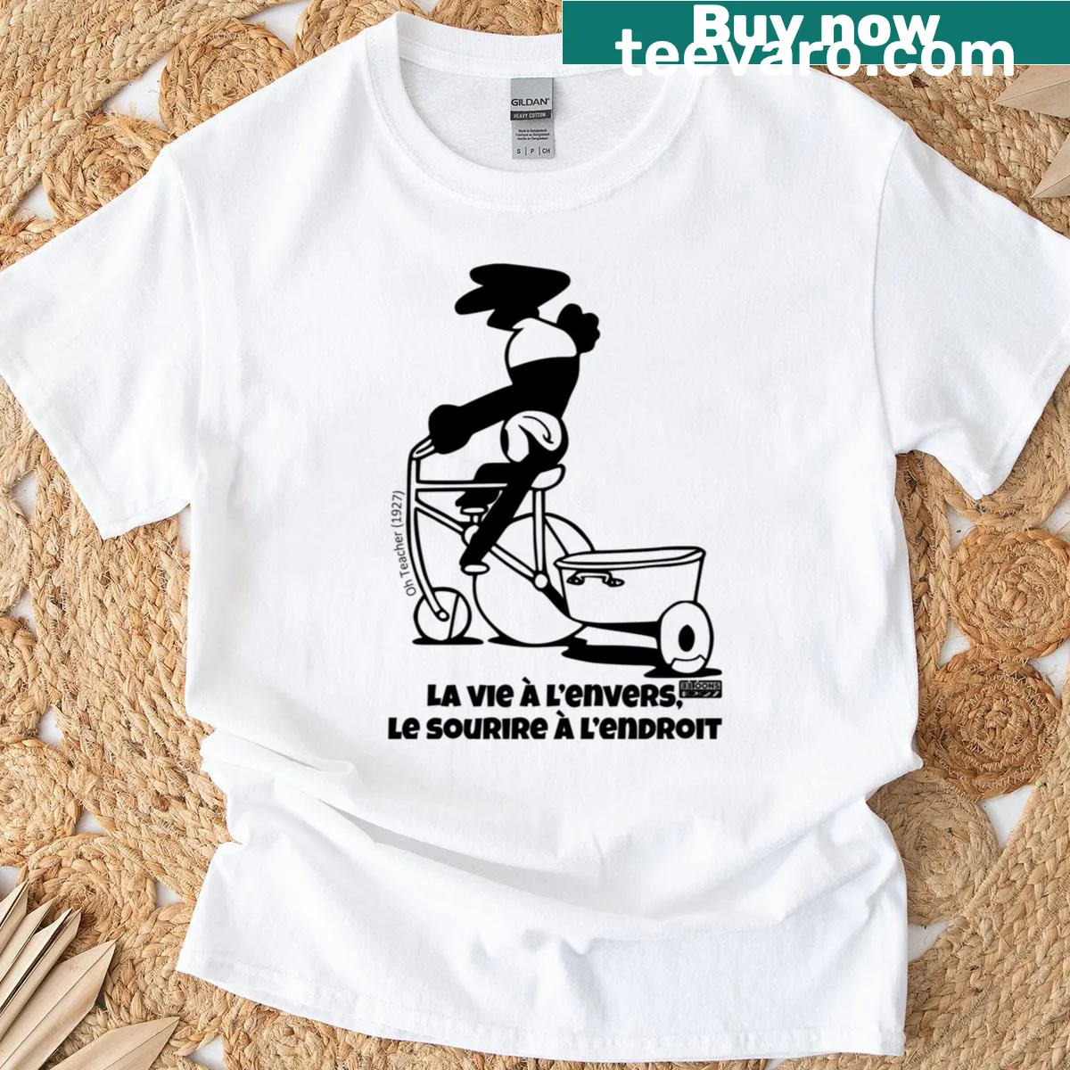 Wholesome teacher T-shirt with positive messages — on a men's t-shirt