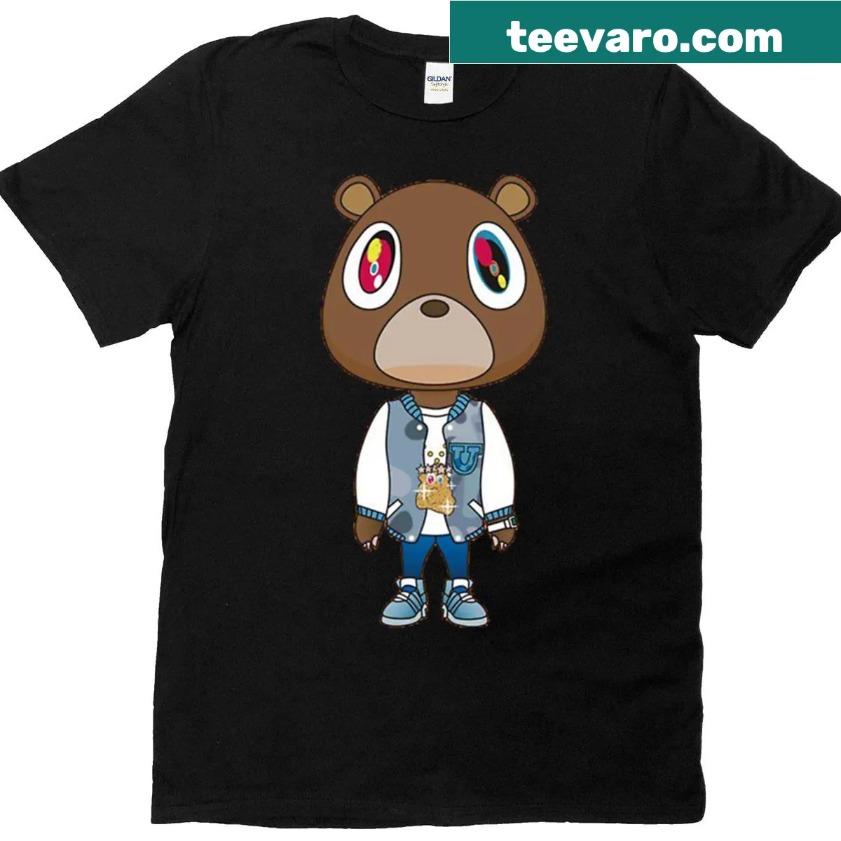 T-shirt with an illustrative design of a perfect sky — on a men's t-shirt