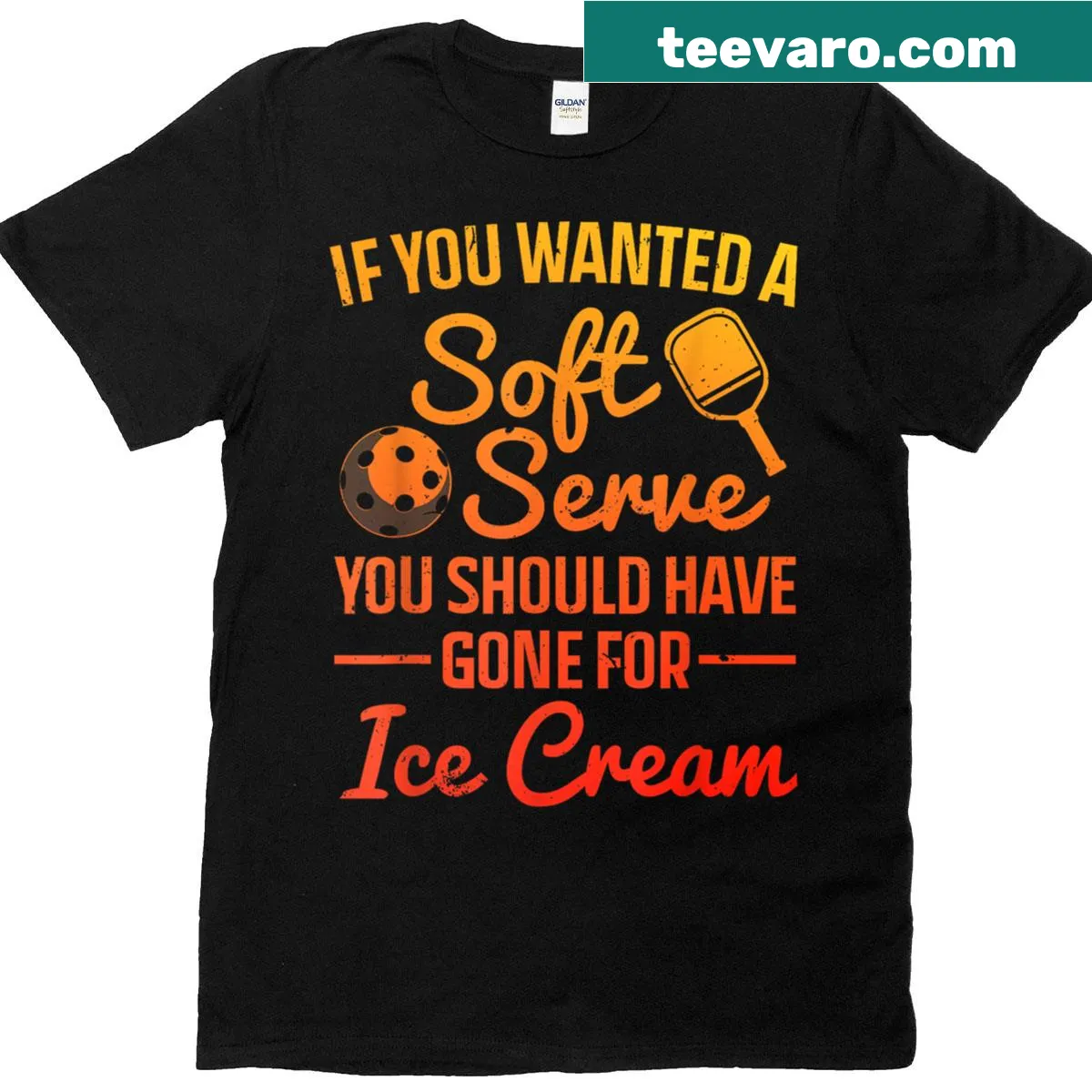 Funny pickleball graphic on a t-shirt — on a men's t-shirt