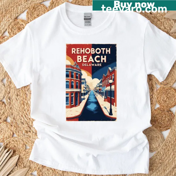 Vintage travel design of Rehoboth Beach, Delaware