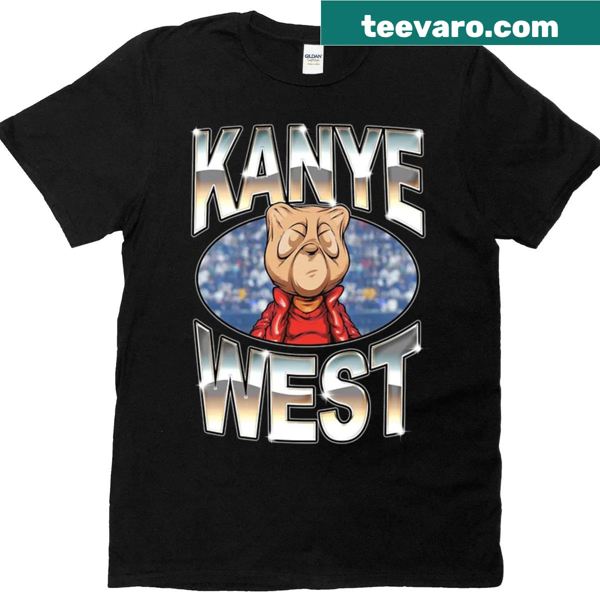 Kanye West-inspired T-shirt featuring a sandal wood graphic — on a men's t-shirt