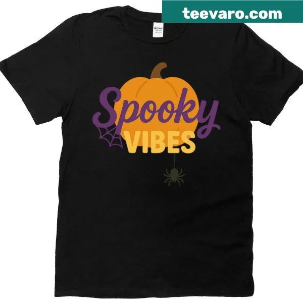 Retro pumpkin graphic on a fun Halloween t-shirt