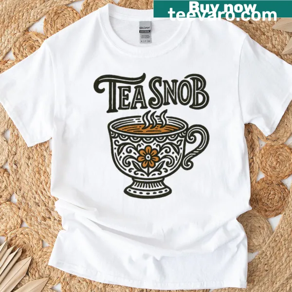 Funny retro tea lover t-shirt with a humorous design