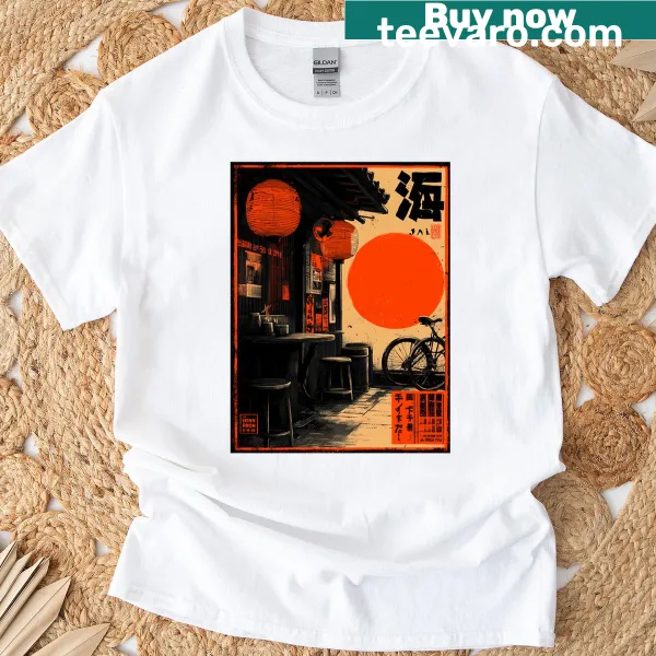 Illustrated t-shirt featuring the essence of ramen