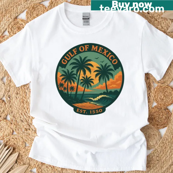 Vintage T-shirt inspired by the Gulf of Mexico