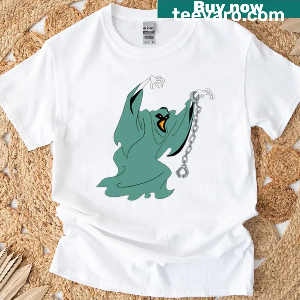 Cartoon monster design on a vintage T-shirt