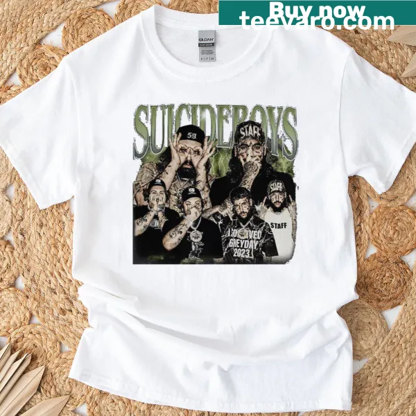 Vintage bootleg t-shirt of Suicideboys with 90s design