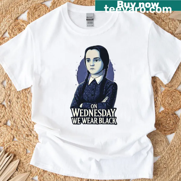 Wednesday Addams t-shirt with gothic graphic design