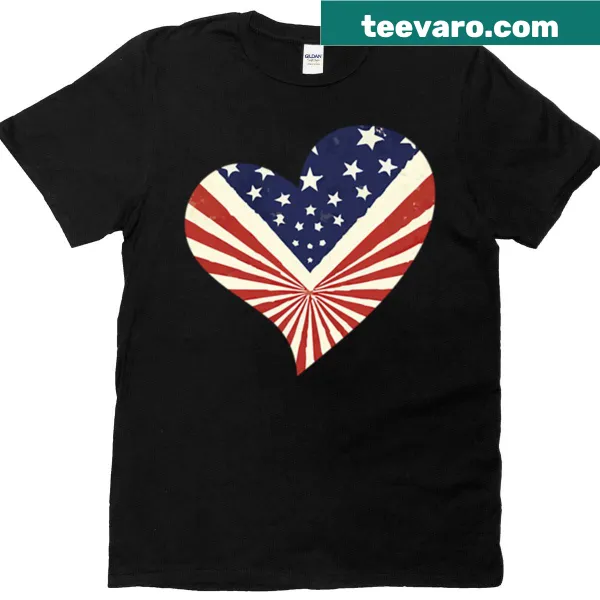 Stylish T-shirt featuring the American flag design