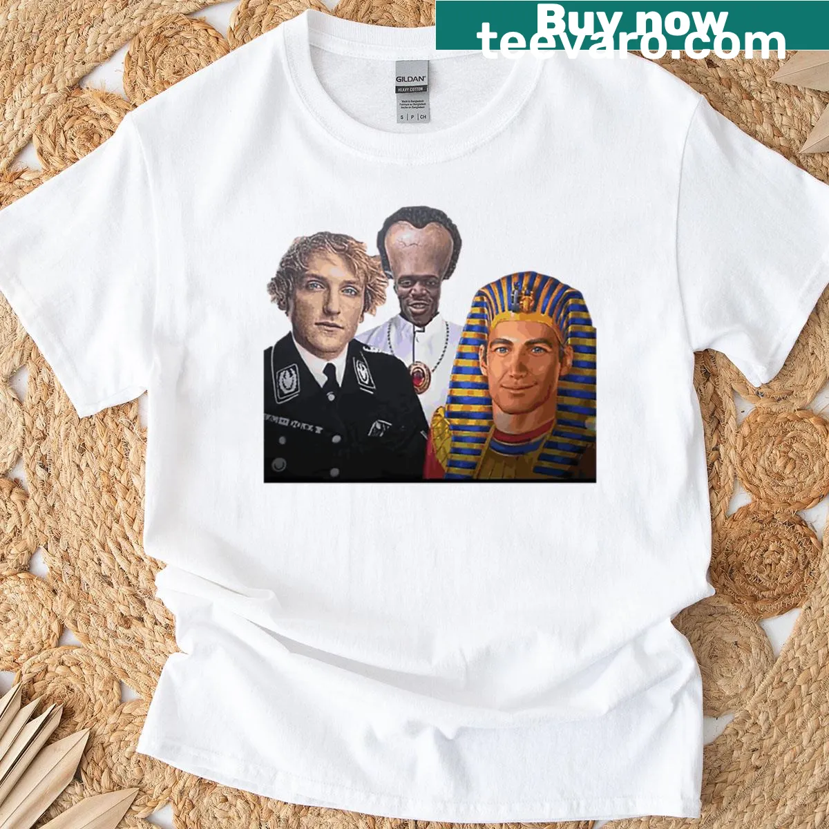 Oversized Agartha and Logan Paul inspired t-shirt — on a men's t-shirt