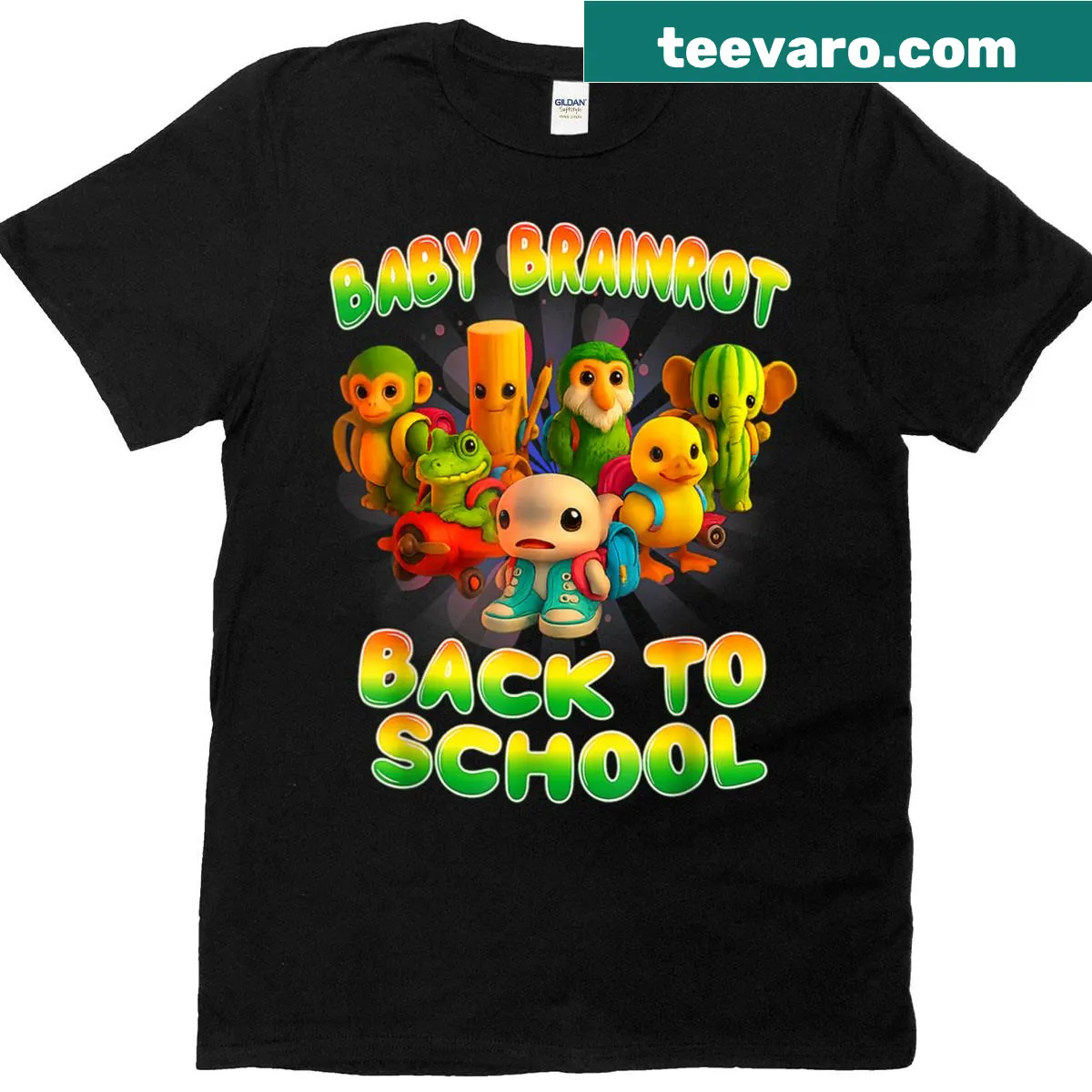 Cute Italian meme graphic T-shirt designed for kids — on a men's t-shirt