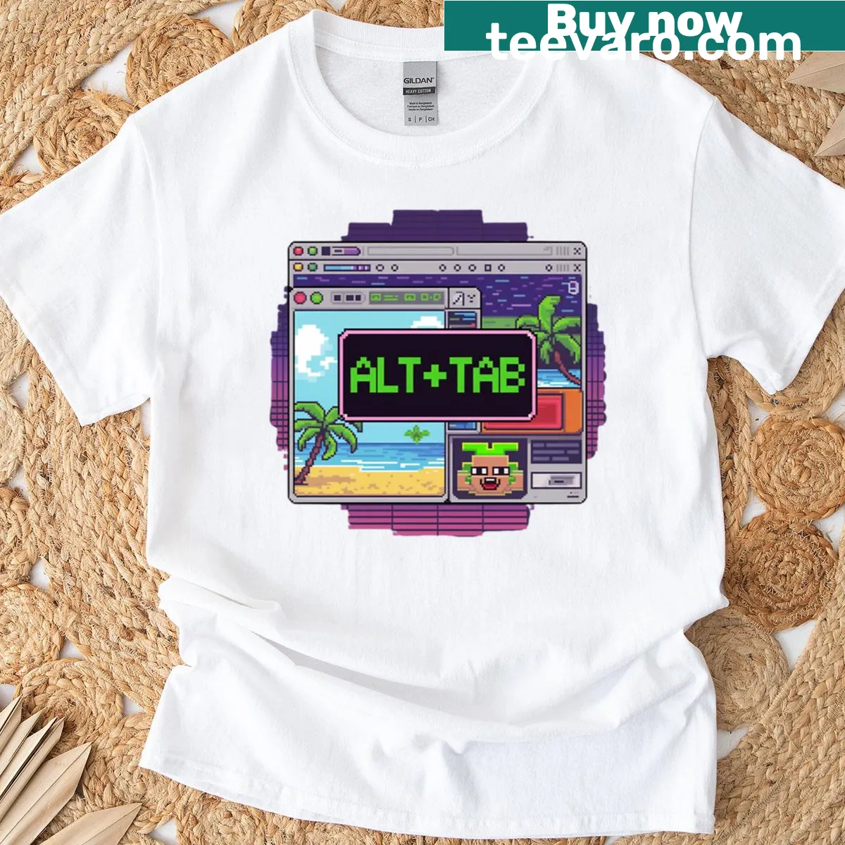 Relatable text 'Alttab My Life' for online lifestyle — on a men's t-shirt