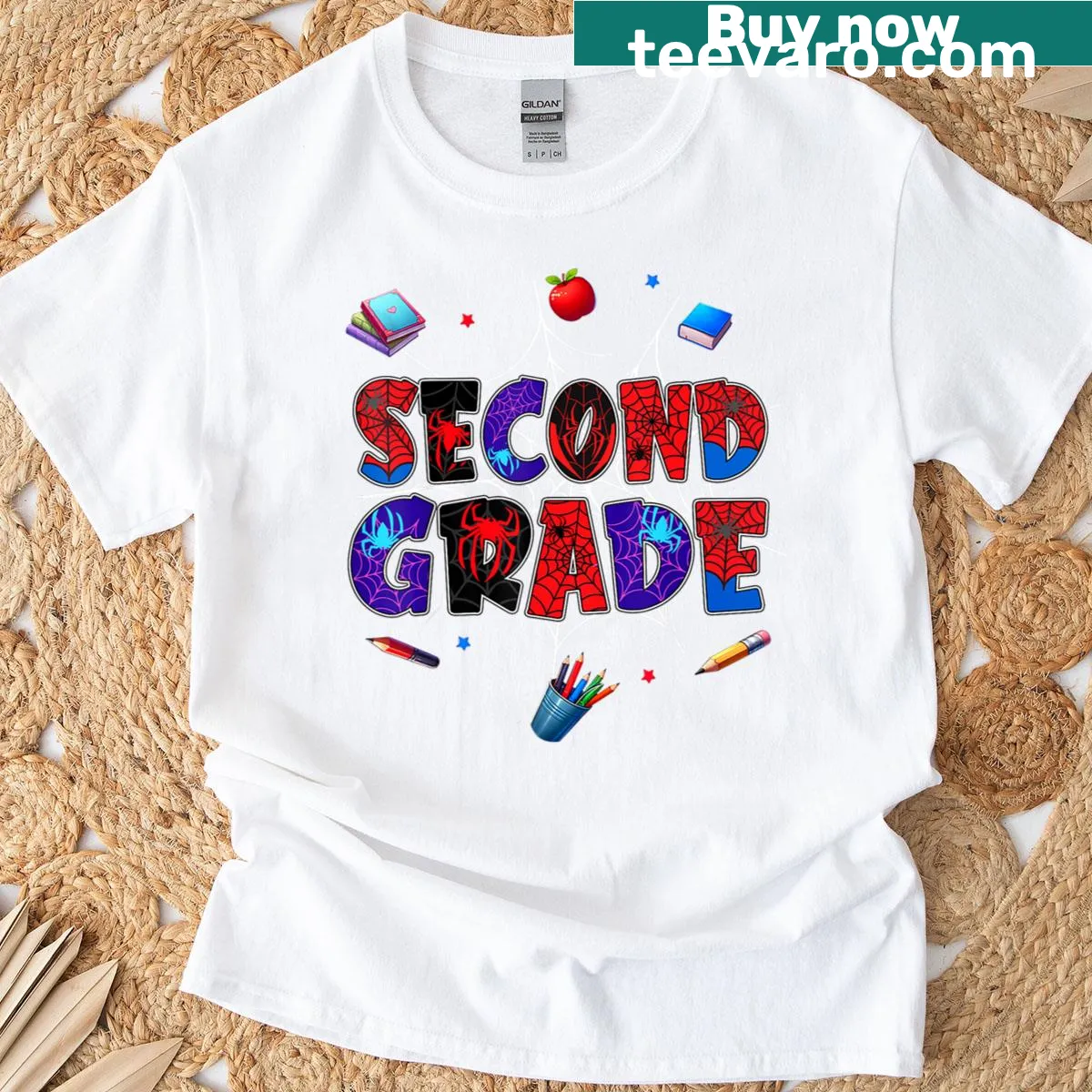 T-shirt for boys featuring a gamer theme for second graders — on a men's t-shirt