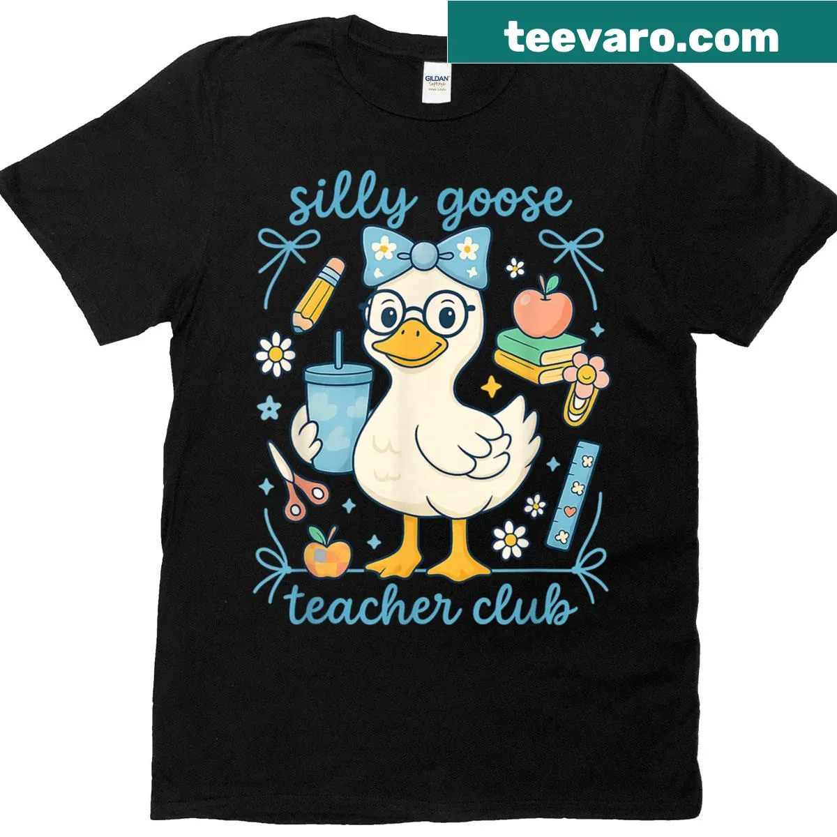 Playful back-to-school graphic T-shirt — on a men's t-shirt