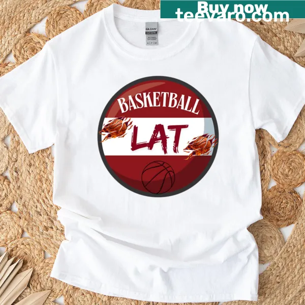 Latvia basketball team logo t-shirt for fans