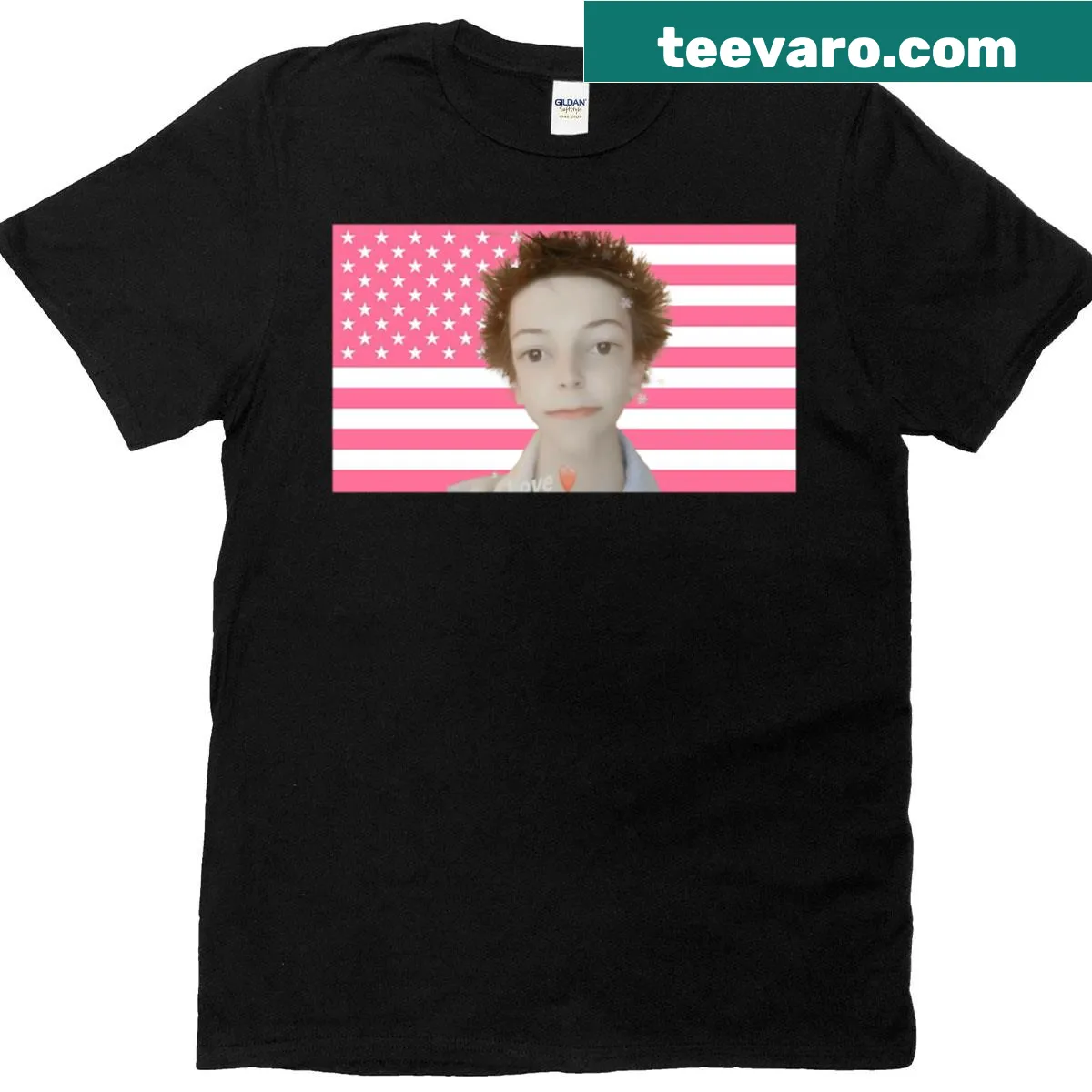 Cute T-shirt featuring the phrase 'Cutie Patootie' on a flag design — on a men's t-shirt