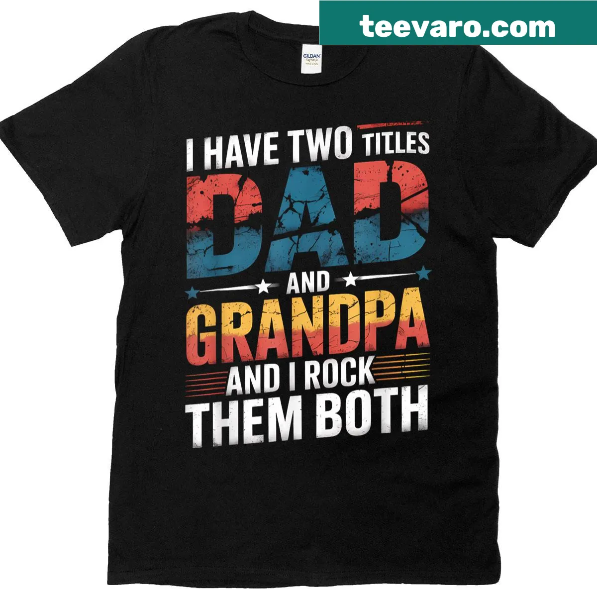 Father's Day T-shirt with a sentimental message for dads — on a men's t-shirt
