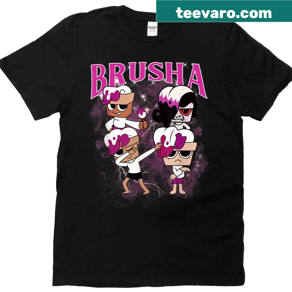 Cartoon-themed birthday graphic on toddler T-shirt — on a men's t-shirt