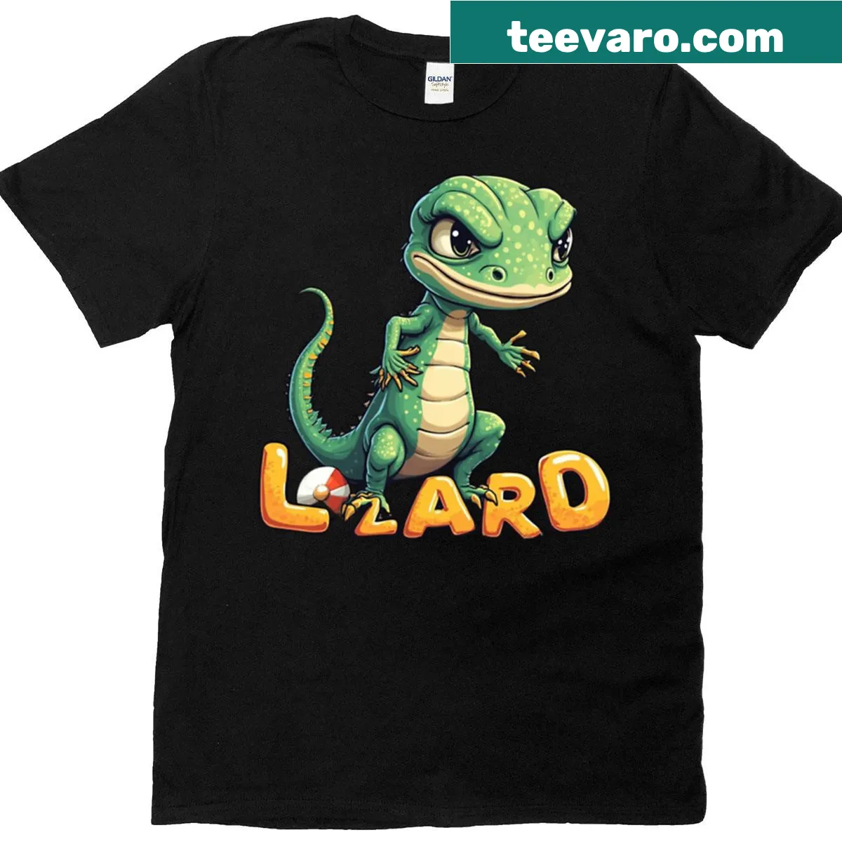 Elio lizard meme graphic on a t-shirt — on a men's t-shirt