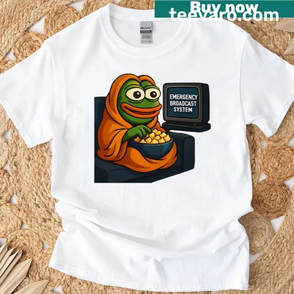 Playful Emergency Broadcast System T-shirt design