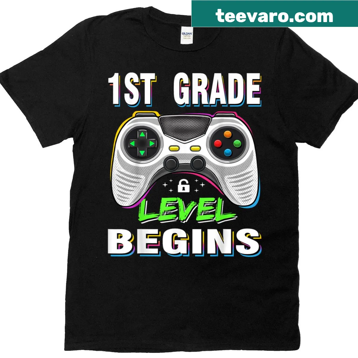 First Day Of 1st Grade graphic T-shirt for kids — on a men's t-shirt