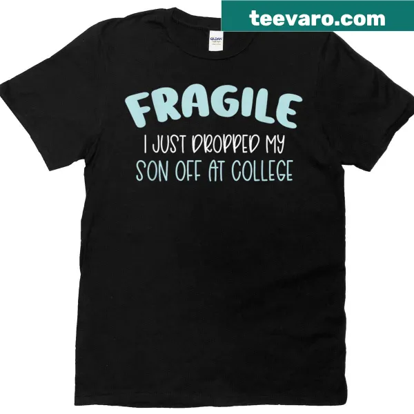 Sentimental t-shirt for moms dropping off son at college