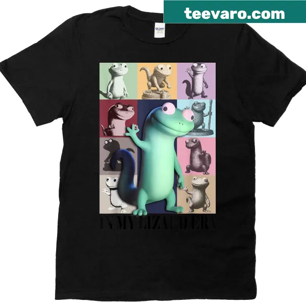 Lizard Era meme typography t-shirt