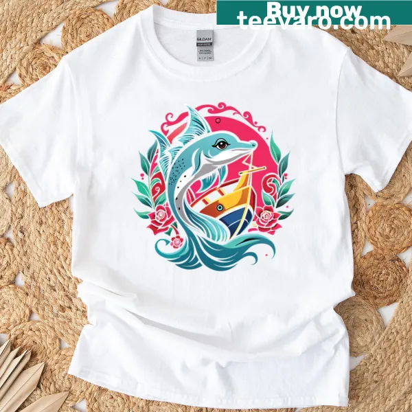 Illustration highlighting introversion humor on an oversized T-shirt