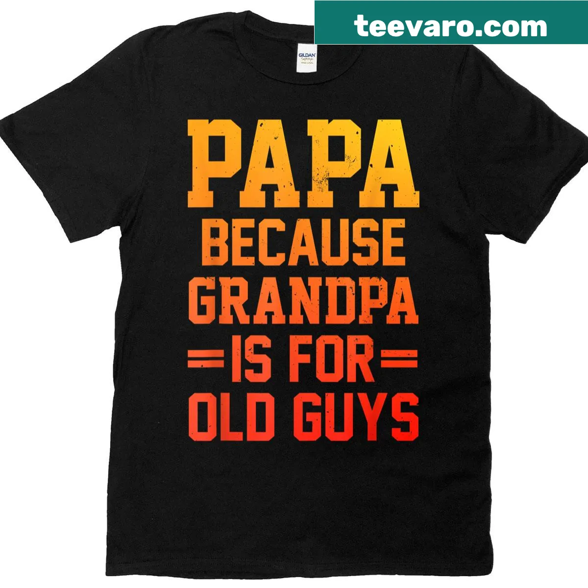 Funny Papa design t-shirt for grandfathers — on a men's t-shirt