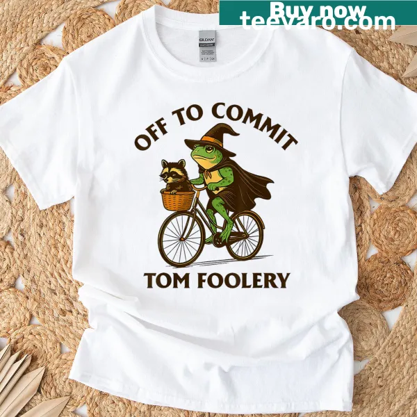 Cartoon raccoon and frog humorous graphic t-shirt