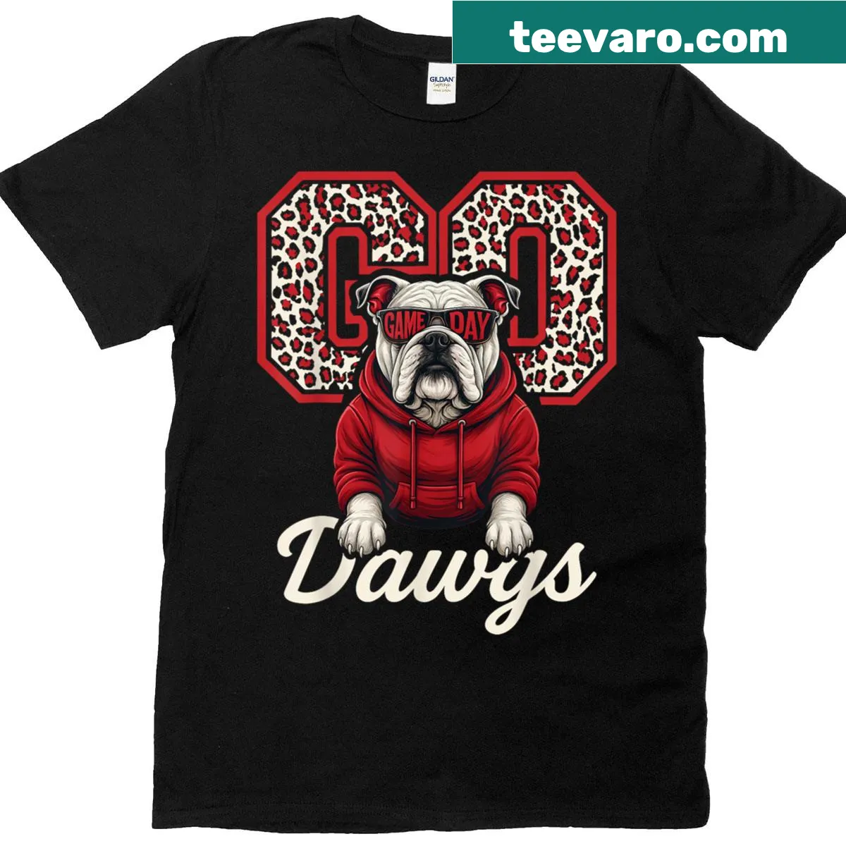 Funny Bulldogs T-shirt for fans with humorous graphics — on a men's t-shirt